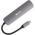 COTECI 6in1 Hub Type-C DP USB 3.0 USB 2.0 HDMI USB-C 2.0 SD TF High Speed Card Reade Docking Station - Gray